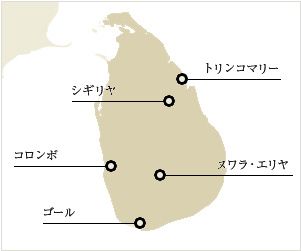 スリランカマップイメージ